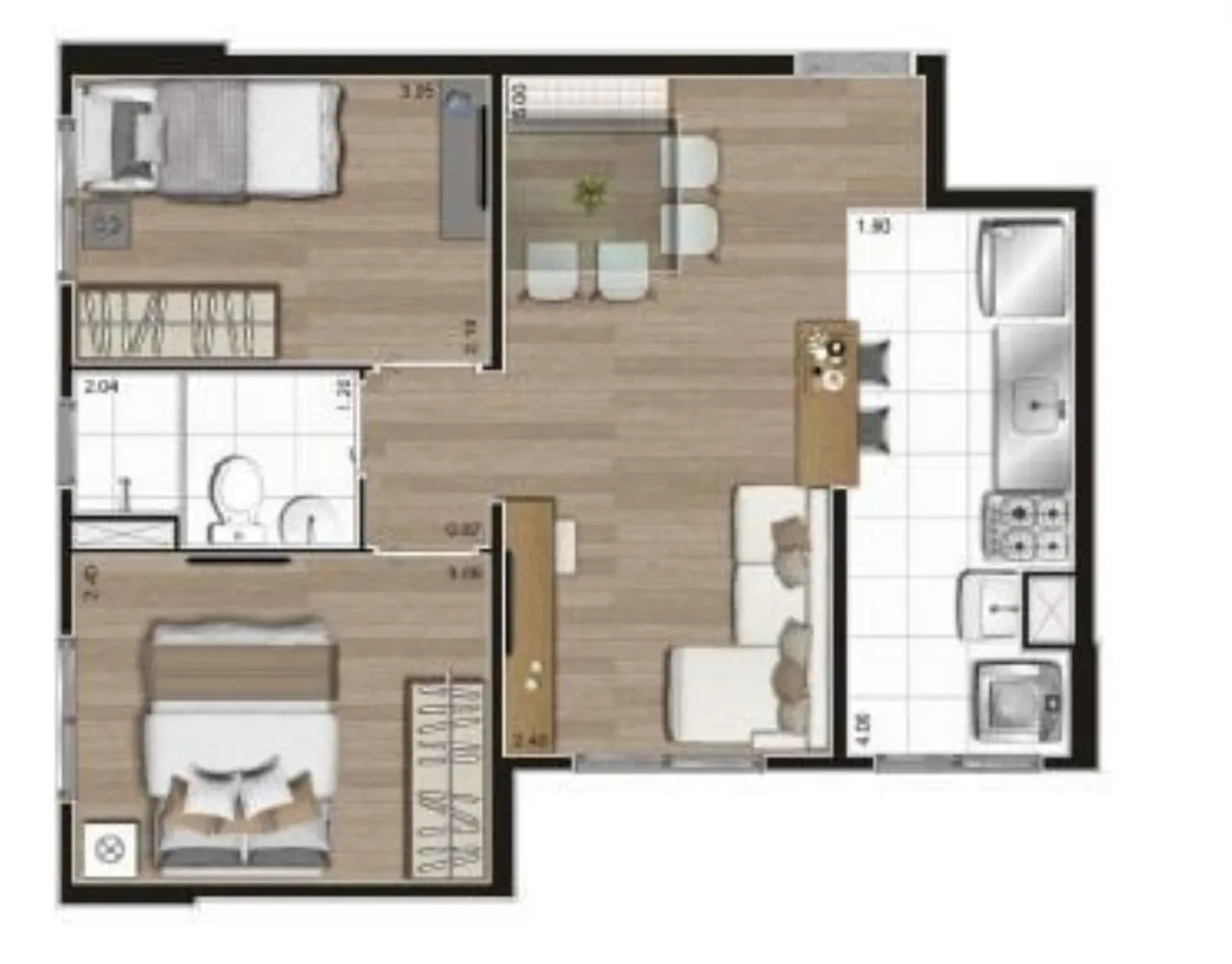 Imagem Comprar apartamento com 2 quartos em Tatuapé, São Paulo/SP