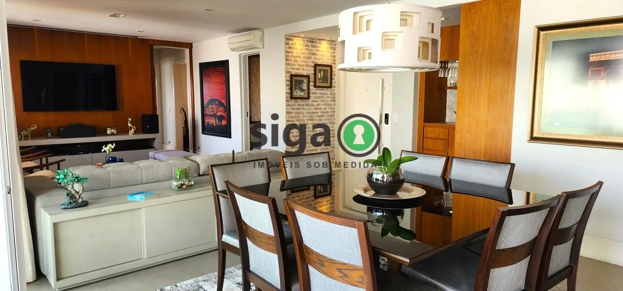 Imagem Campo Belo 161m² alto padrão com 3 suítes varanda gourmet e quadra de tênis no condomínio
