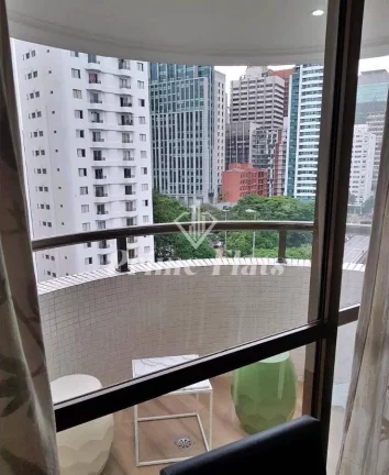 Imagem Flat disponível para venda no Hotel Paulista Wall Street na Bela Vista, com 55m², 1 dormitório e 1 vaga de garagem