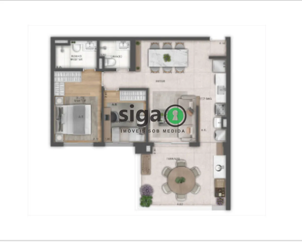 Imagem APARTAMENTO 02 DORMS 01 SUÍTE JARDIM DAS PERDIZES