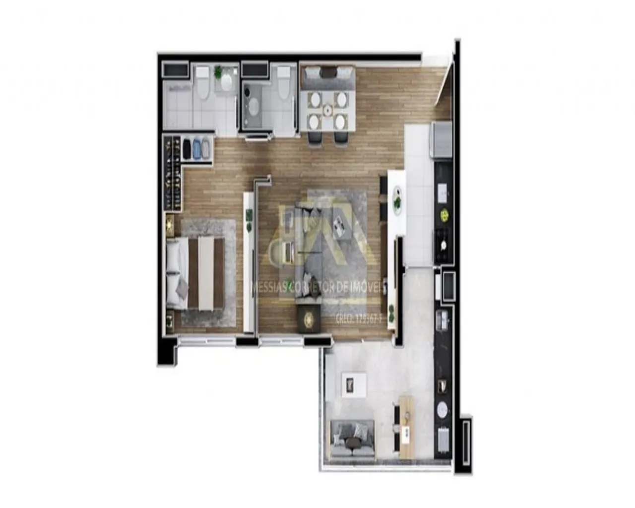 Imagem APARTAMENTO DE 3 DORMITÓRIOS SENDO 1 SUITE E 1 VAGA