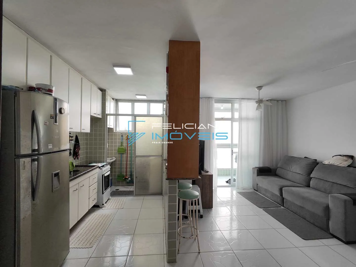 Imagem Apartamento com 1 quarto, Caiçara, Praia Grande - R$ 318 mil, Cod: 5982