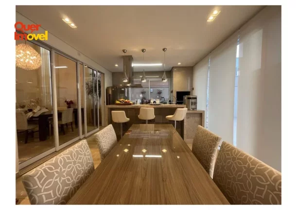 Imagem Luxuosa Casa em Condomínio à Venda em Ribeirão Preto-SP, Jardim Cybelli: 4 Quartos, 4 Suítes, 1 Sala, 5 Banheiros, 4 Vagas, 266,10 m².