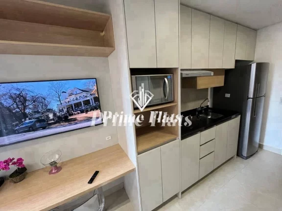 Imagem Flat disponível para locação no Condomínio Verdana, com 30m², 1 dormitório e 1 vaga de garagem