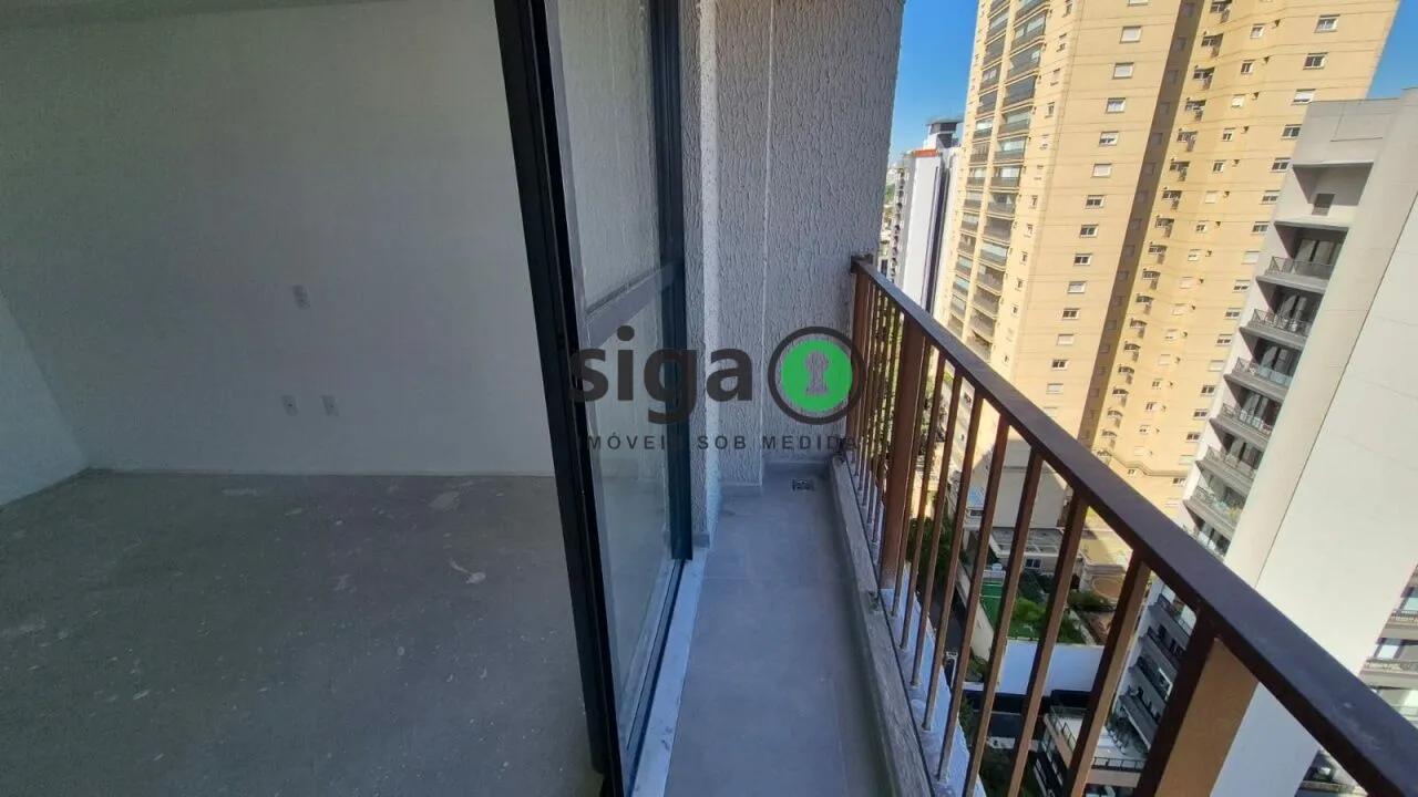 Imagem Studio 25 metros com varanda pronto para locação Airbnb na Vila Olimpia