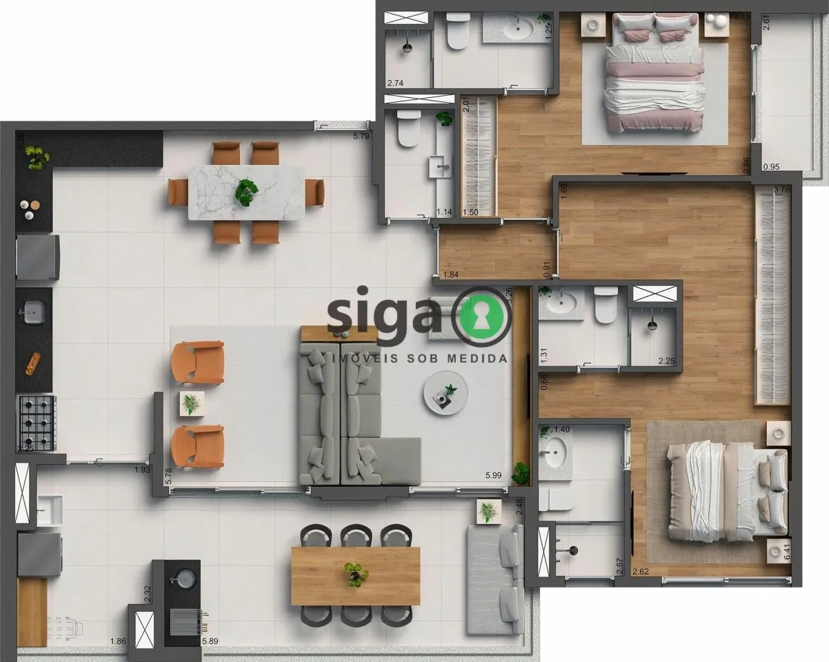 Imagem Villa Pio: 120?m² de conforto e praticidade em localização privilegiada