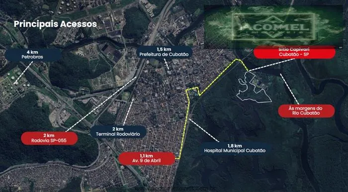 Imagem Terrenos Industriais para venda em Cubatão no bairro Jardim Casqueiro