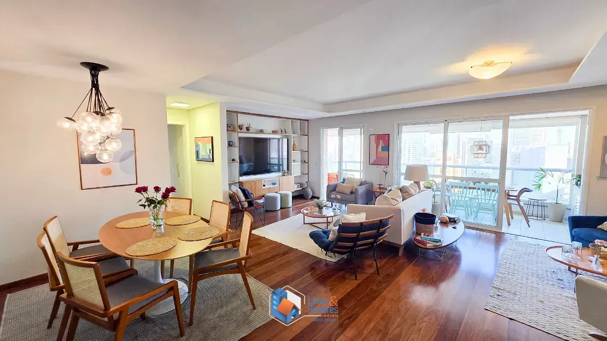 Imagem Apartamento para venda em Brooklin com 3 quartos, sendo 3 suítes, 130m²