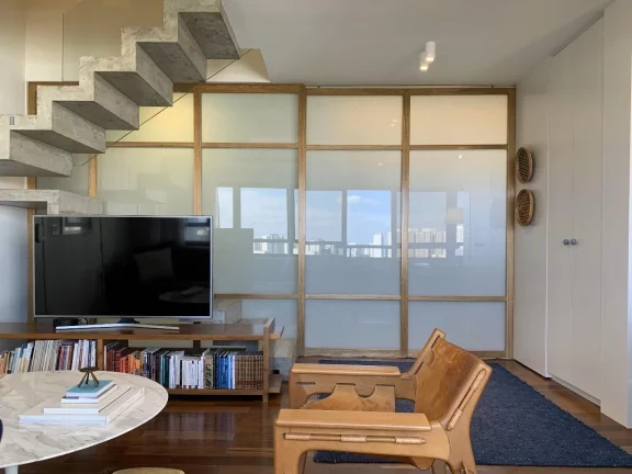 Imagem Lindo Apartamento Duplex reformado no Portal do Morumbi. Conceito moderno com 2 suítes e Vista Livre