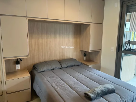 Imagem Apartamento à venda ou locação no Paraíso, com 1 quarto, 1 vaga.