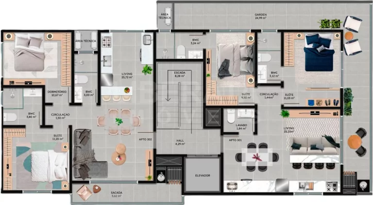 Imagem Residencial Villa Mares na Meia Praia, Navegantes, SC