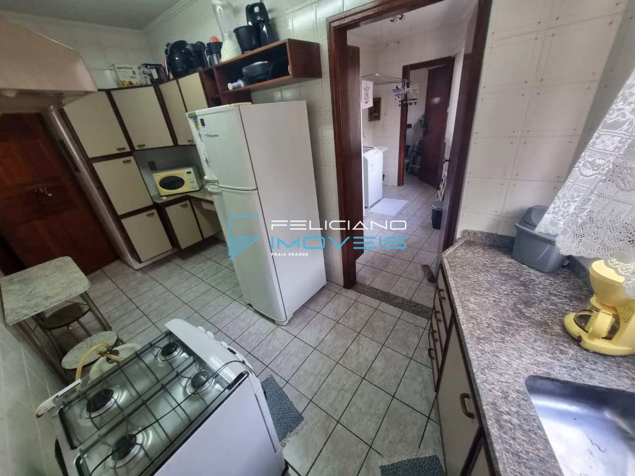 Imagem Apartamento com 2 quartos, Guilhermina, Praia Grande - R$ 410 mil, Cod: 7360