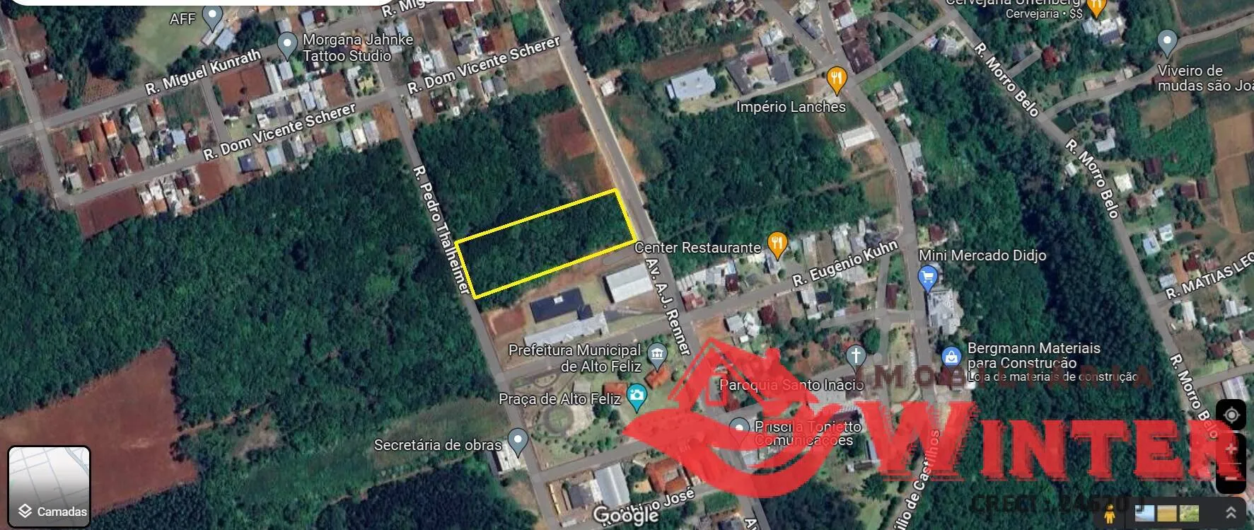 Imagem Área nobre com 7.059,62m2 no Centro de Alto Feliz.