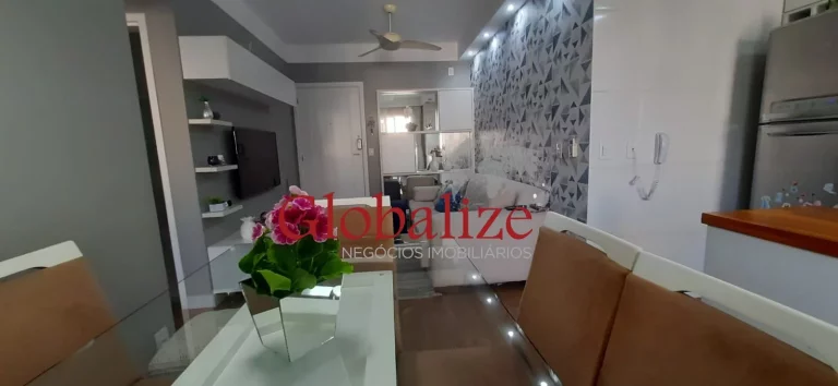 Imagem Belo apartamento em Santos no Marapé em condomínio de Altíssimo Padrão,2 dormitórios, uma suíte, uma vaga privativa, piscina por R$ 615.000,00