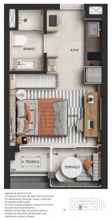 Imagem Studio à Venda, 25 m² em Perdizes - São Paulo