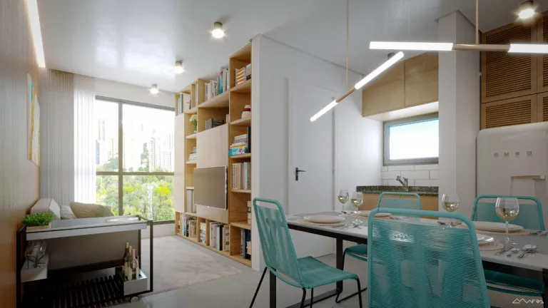 Imagem Apartamento com 1 Quarto à Venda, 27 m² em Casa Amarela - Recife