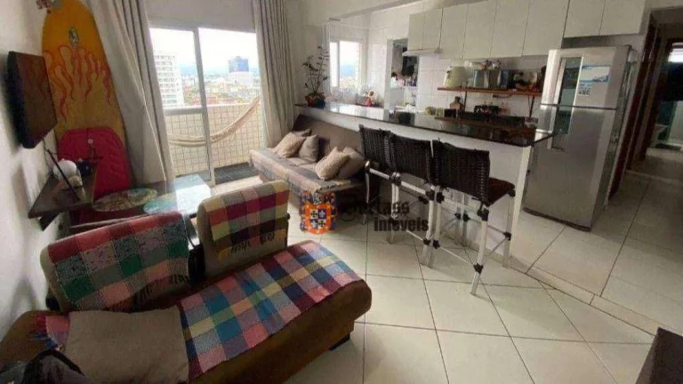 Imagem Apartamento com 2 dormitórios à venda, 72 m² por R$ 450.000 - Guilhermina - Praia Grande/SP