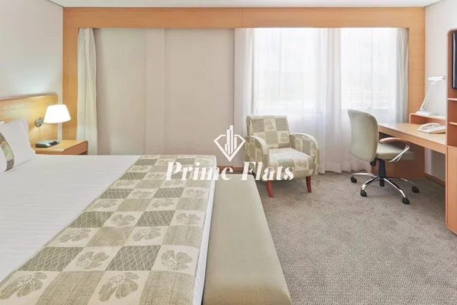 Imagem Flat disponível para venda no Holiday Inn Anhembi, com 26m², 1 dormitório e 1 vaga