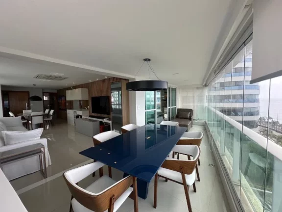 Imagem 3 Suítes, 141m2 privativos, no cheio de charme Morro Ipiranga - Barra, vista mar frontal e definitiva p/ o Cristo e Farol, mobiliado porteira fechada