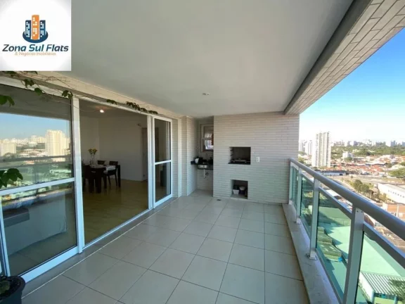 Imagem Apartamento à Venda Em Santo Amaro Com 4 Dormitórios Sendo 2 Suítes e 2 Vagas - Varanda Gourmet