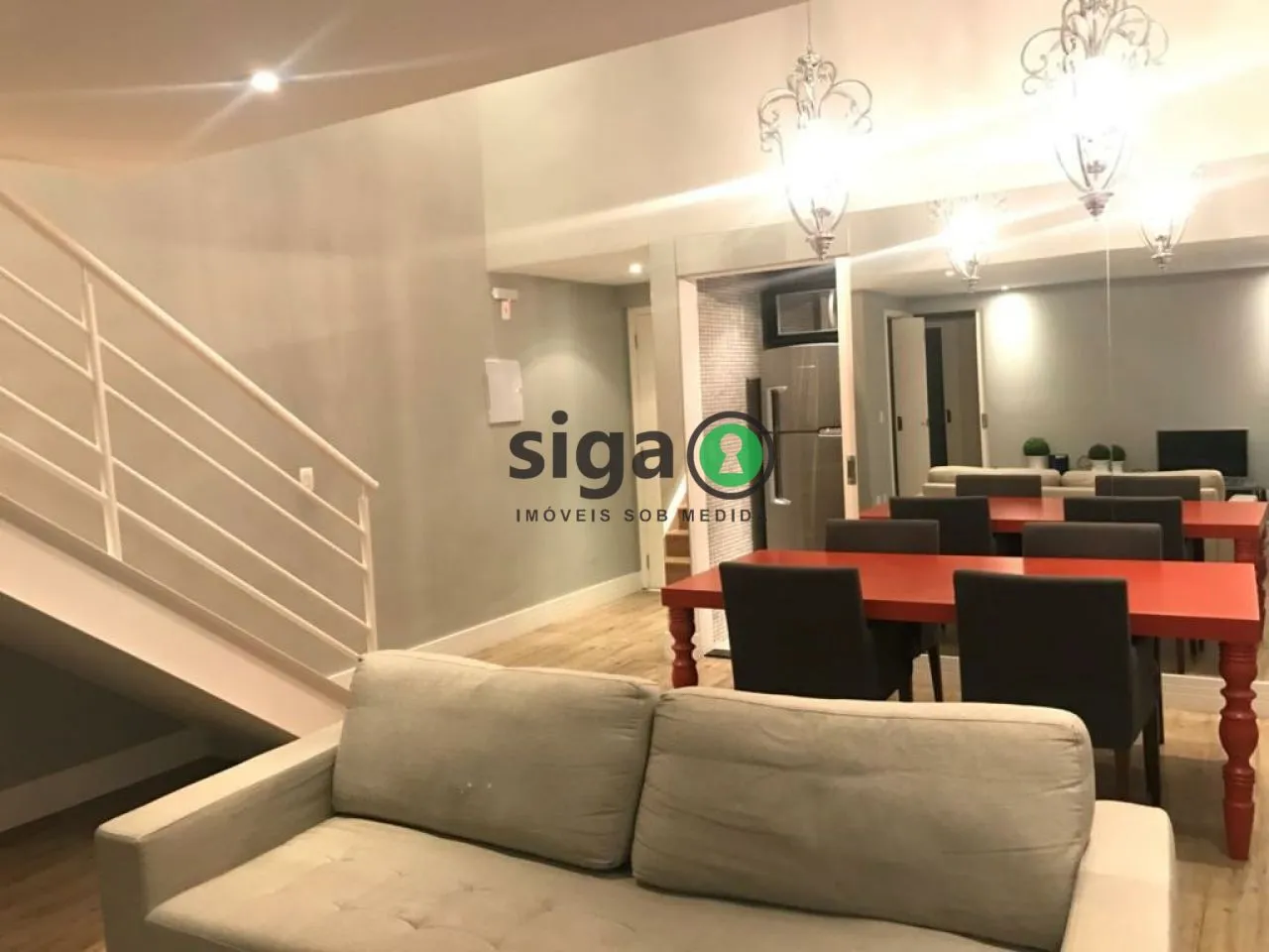 Foto do imóvel Duplex equipado e decorado com 100m2, 2 Suites , lavabo, cozinha planejada e 2 vagas
