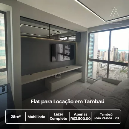 Ótimo Flat para Locação em Tambaú!