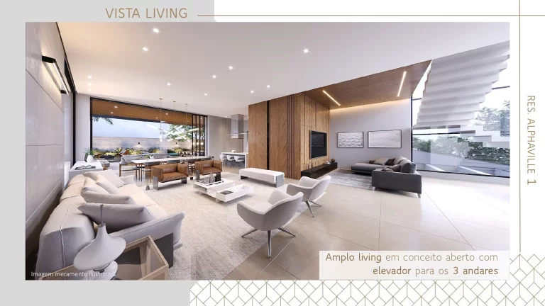 Imagem Alphaville, 4 suítes com closet, 6 vagas na garagem 500mts