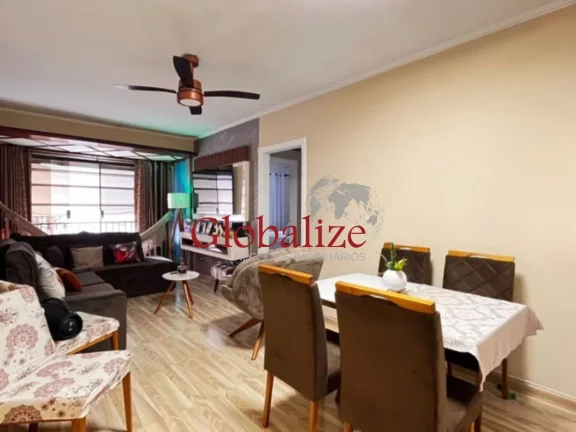 Imagem Apartamento à venda com 100m², 2 quartos, garagem fechada, dependência completa por R$480.000,00 na Ponta da Praia em Santos