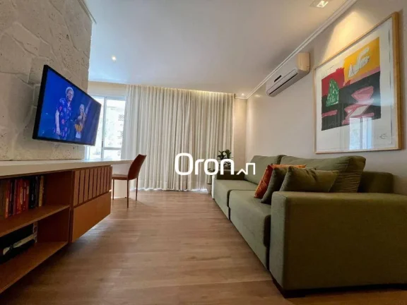 Imagem Apartamento mobiliado com 2 dormitórios à venda, 64 m² por R$ 679.000 - Setor Bueno - Goiânia/GO