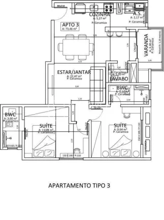 Imagem APARTAMENTO 2 QUARTOS A VENDA - FAZENDA - ITAJAI/SC