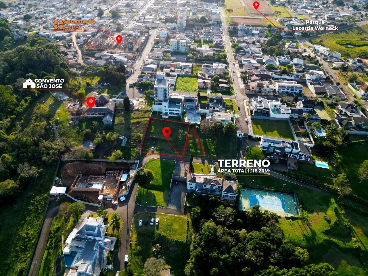 Imagem Terreno à venda em condomínio com Vista para o Vale na Santana em Guarapuava