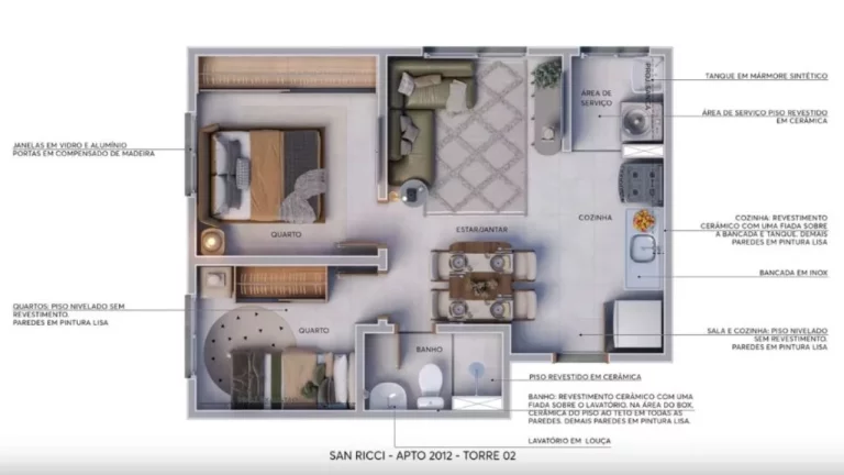 Imagem SAN RICCI - MRV - Aptos 2 dorms, de 33,42 a 35,33m², próximo ao Mauá Plaza Shopping!!