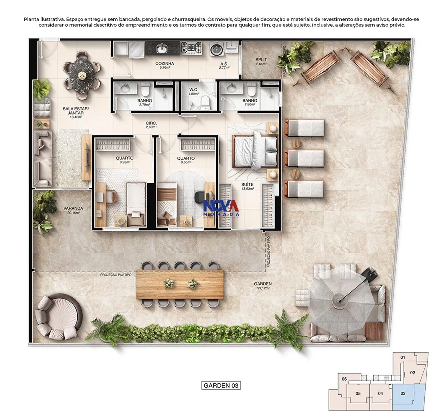 Imagem Apartamento com 3 quartos à venda em Vila Velha