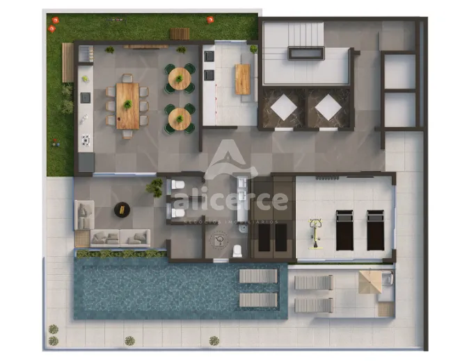 Imagem Studio à venda com 1 quarto , 53,35m² em Kobrasol São José