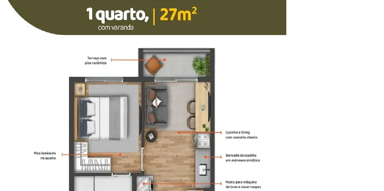 Imagem Apartamento com 2 Quartos à Venda, 37 m² em Vila Butantã - São Paulo