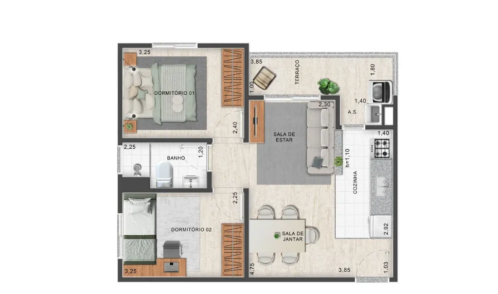 Imagem APARTAMENTO RESIDENCIAL em Taboão da Serra - SP, Cidade Intercap