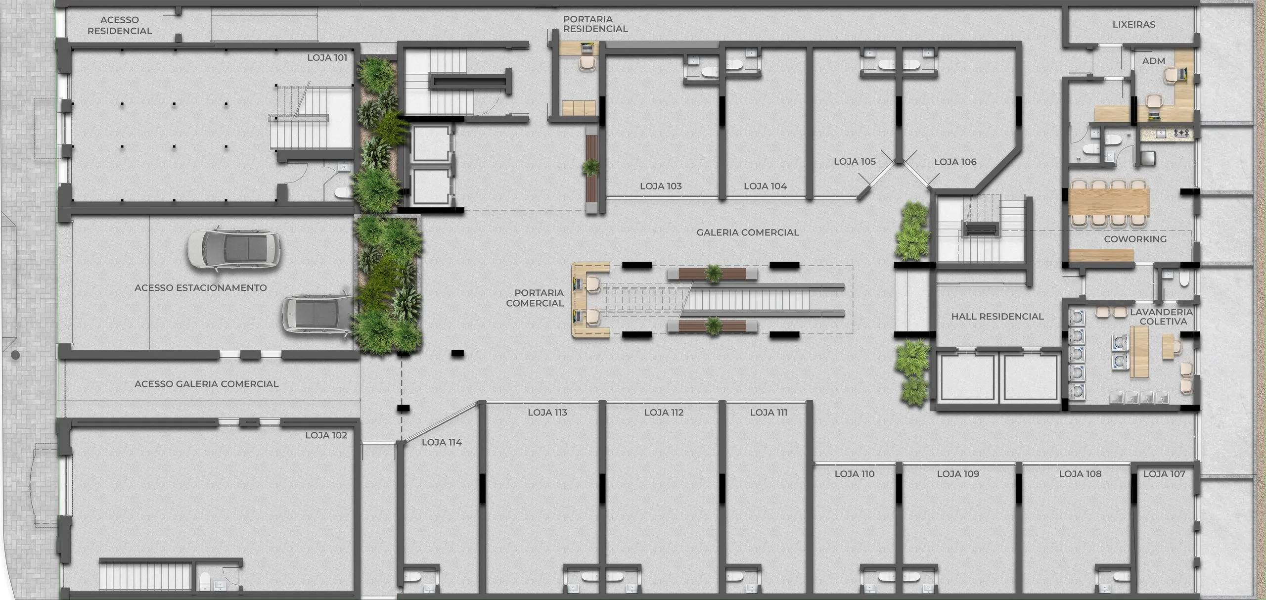 Imagem Apartamento Garden à venda em Porto Alegre, Independência, com 1 quarto, 57.69m2