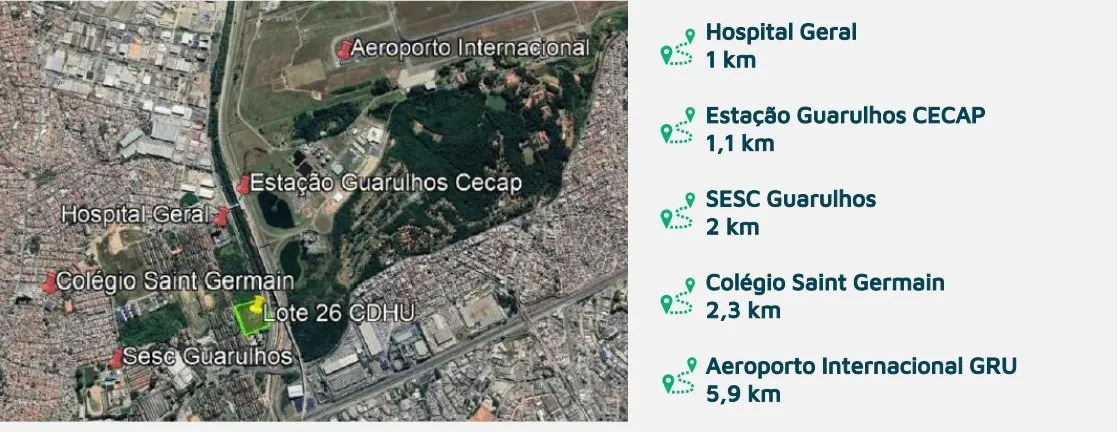 Imagem TERRENO COMERCIAL em GUARULHOS - SP, PARQUE CECAP