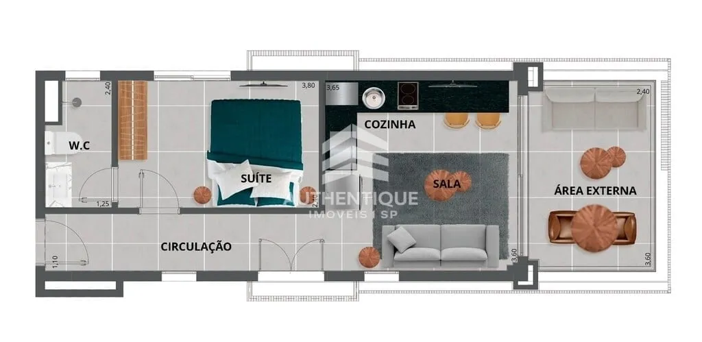 Imagem Arte Itaim - Apartamento à venda no bairro Itaim Bibi - São Paulo/SP, Zona Sul