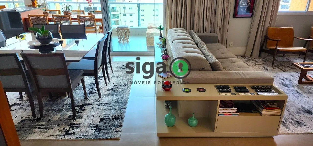 Imagem Campo Belo 161m² alto padrão com 3 suítes varanda gourmet e quadra de tênis no condomínio