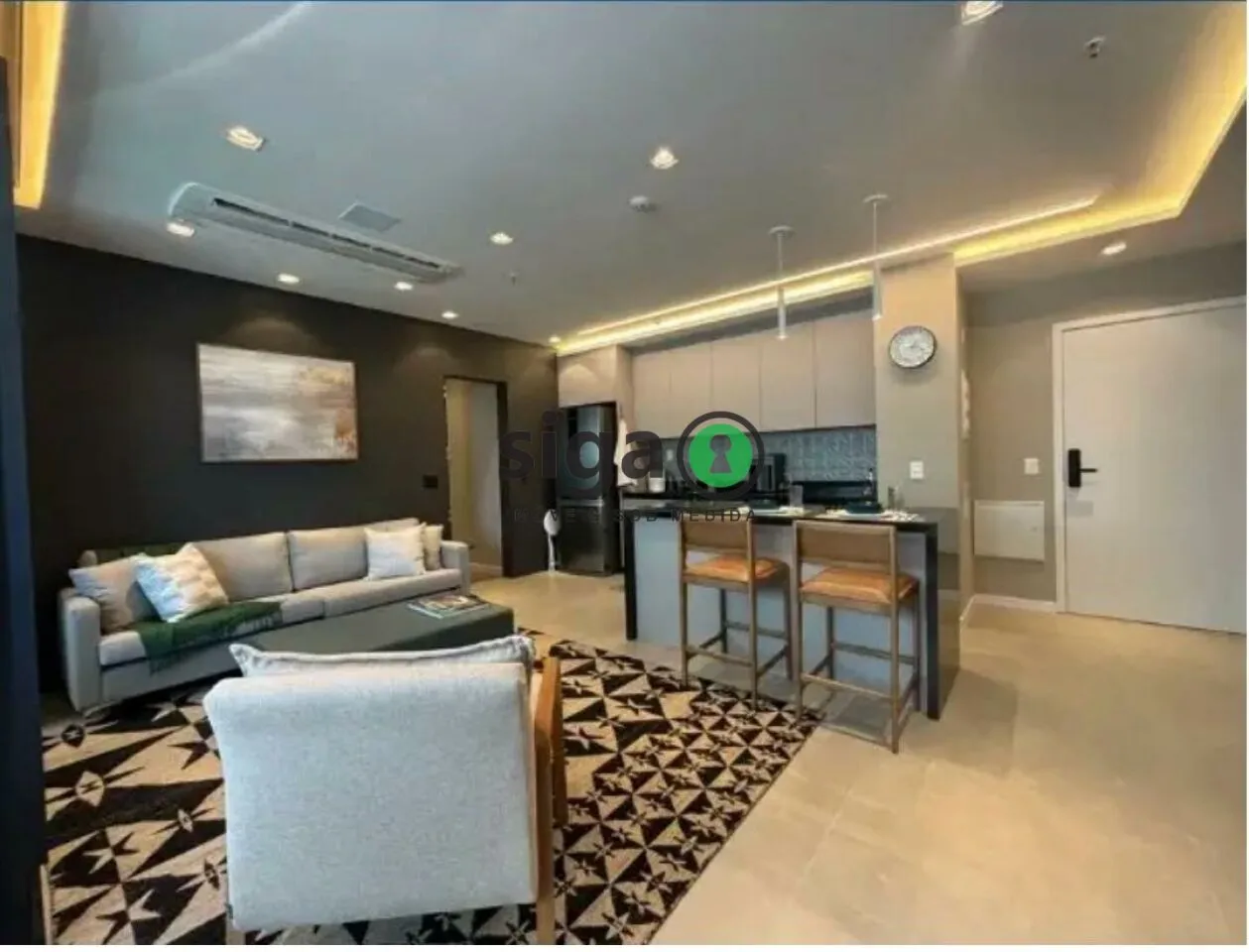 Imagem Apto para LOCAÇÂO ,MOBILIADO, com 77m²,1 suite, 2 vagas, no Brooklin