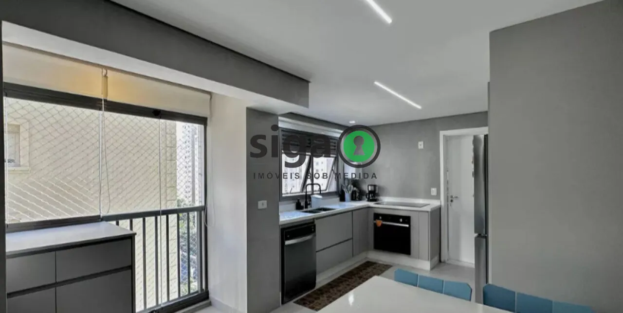 Imagem Apartamento de 141m2 à venda no Brooklin, com 03 suítes e 2 vagas