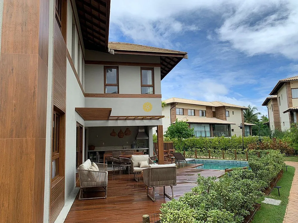 Imagem Casa de Luxo no Marluá Itacimirim-Ba  Pé na Areia, 4 Suítes