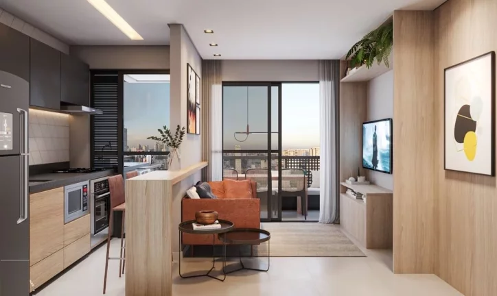 Imagem Apartamento à Venda Nos Jardins Com 2 Dormitórios Sendo 1 Suíte e 1 Vaga