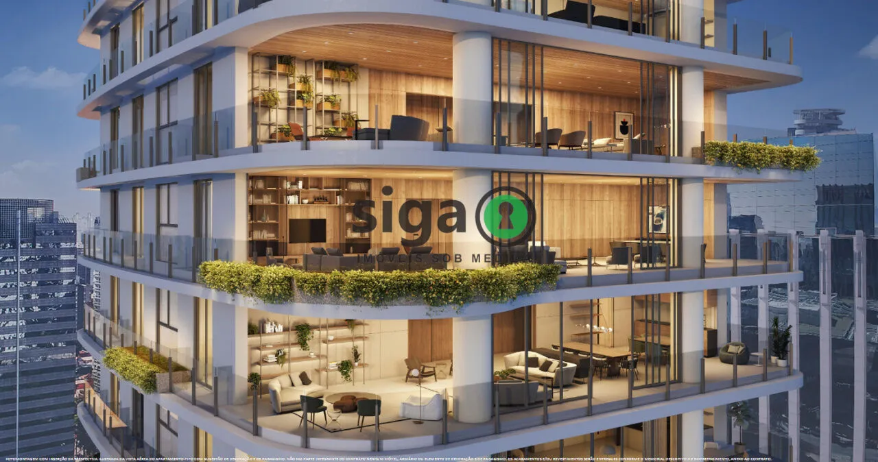 Foto do imóvel Apartamento à venda no Itaim Bibi com 4 Suítes e 5 Vagas - São Paulo
