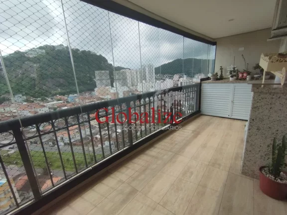 Foto do imóvel Apartamento à venda com 3 dormitórios e 2 vagas no bairro do José Menino em Santos por R$ 815.000,00