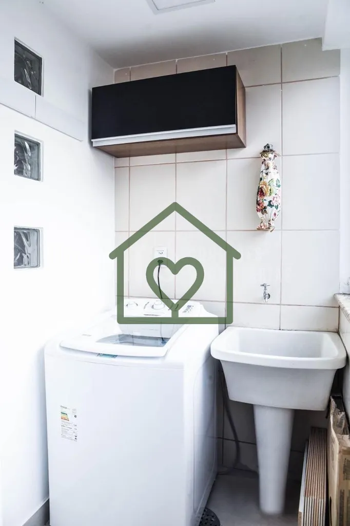 Imagem Apartamento de 1 dormitório com excelente distribuição: living, cozinha e área de serviço separ...