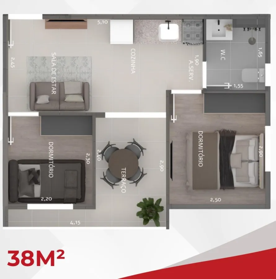 Imagem Apartamento para Venda em São Paulo, Vila Formosa, 2 dormitórios, 1 banheiro, 1 vaga