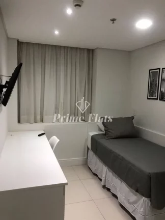 Imagem Flat disponível para locação no Transamérica Prime International Plaza no Jardim Paulista, com 45m², 1 dormitório e 1 vaga