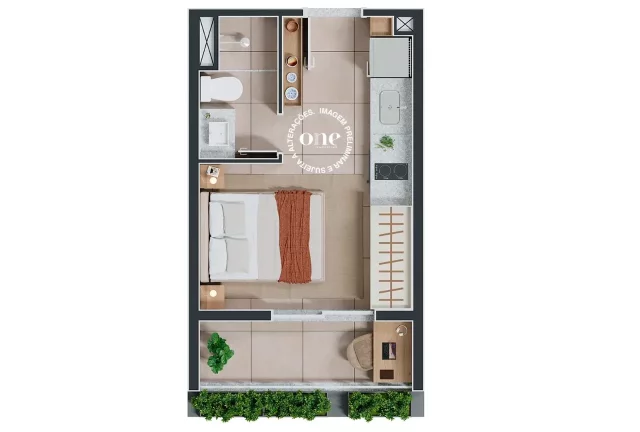 Imagem NEX ONE ANGÉLICA - Studios de 22m² (NR), a apenas 400m do Shopping Pátio Higienópolis!